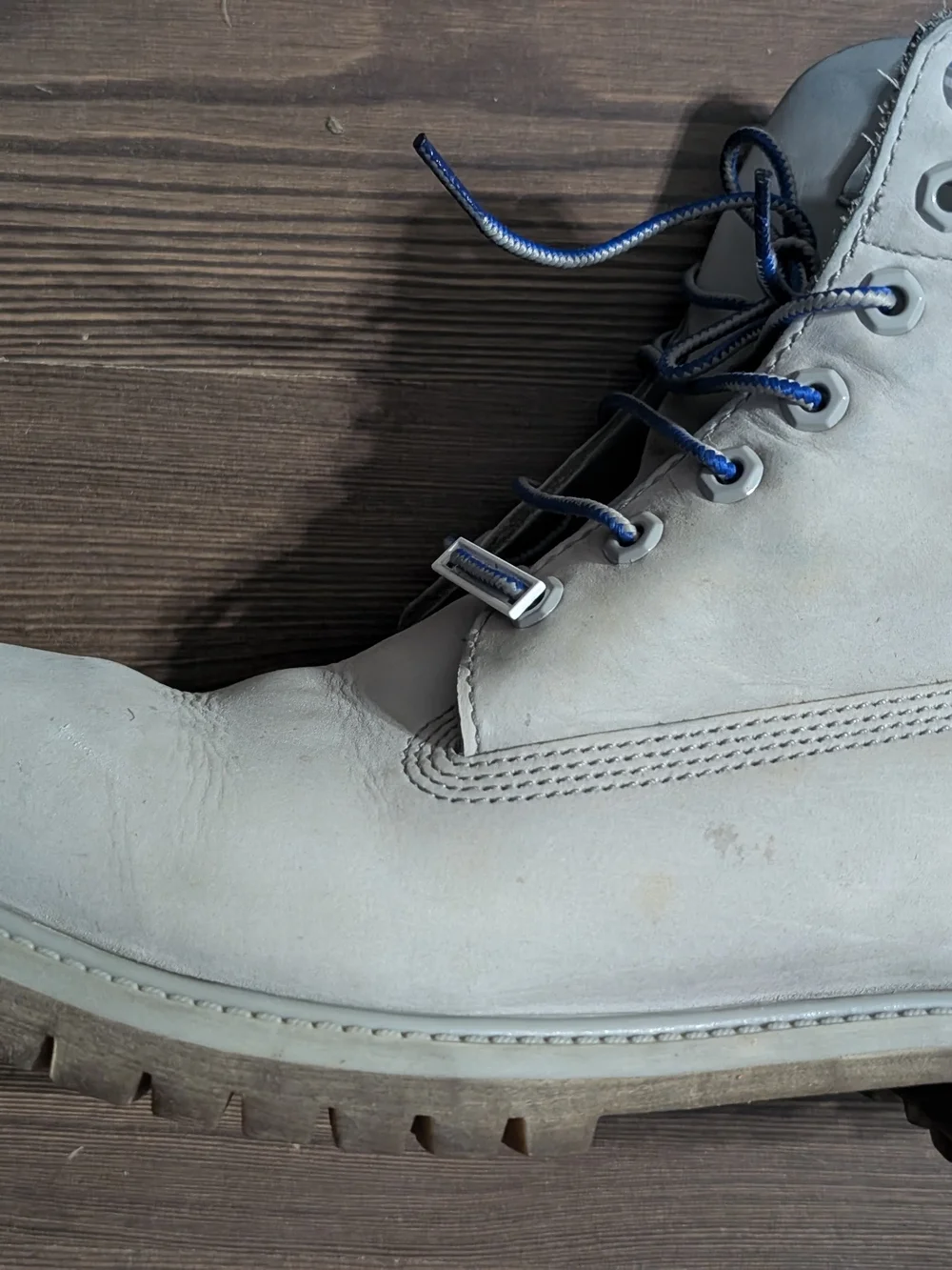 Timberland Men's Light Gray Lace-Up Work Boots